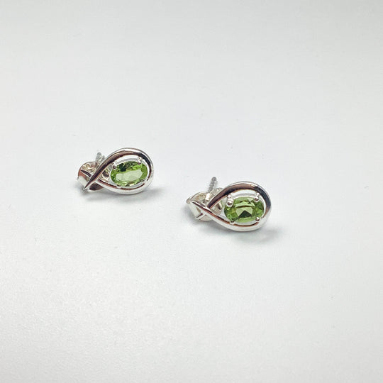 Peridot Stud Earrings-Rocks and Gems Canada
