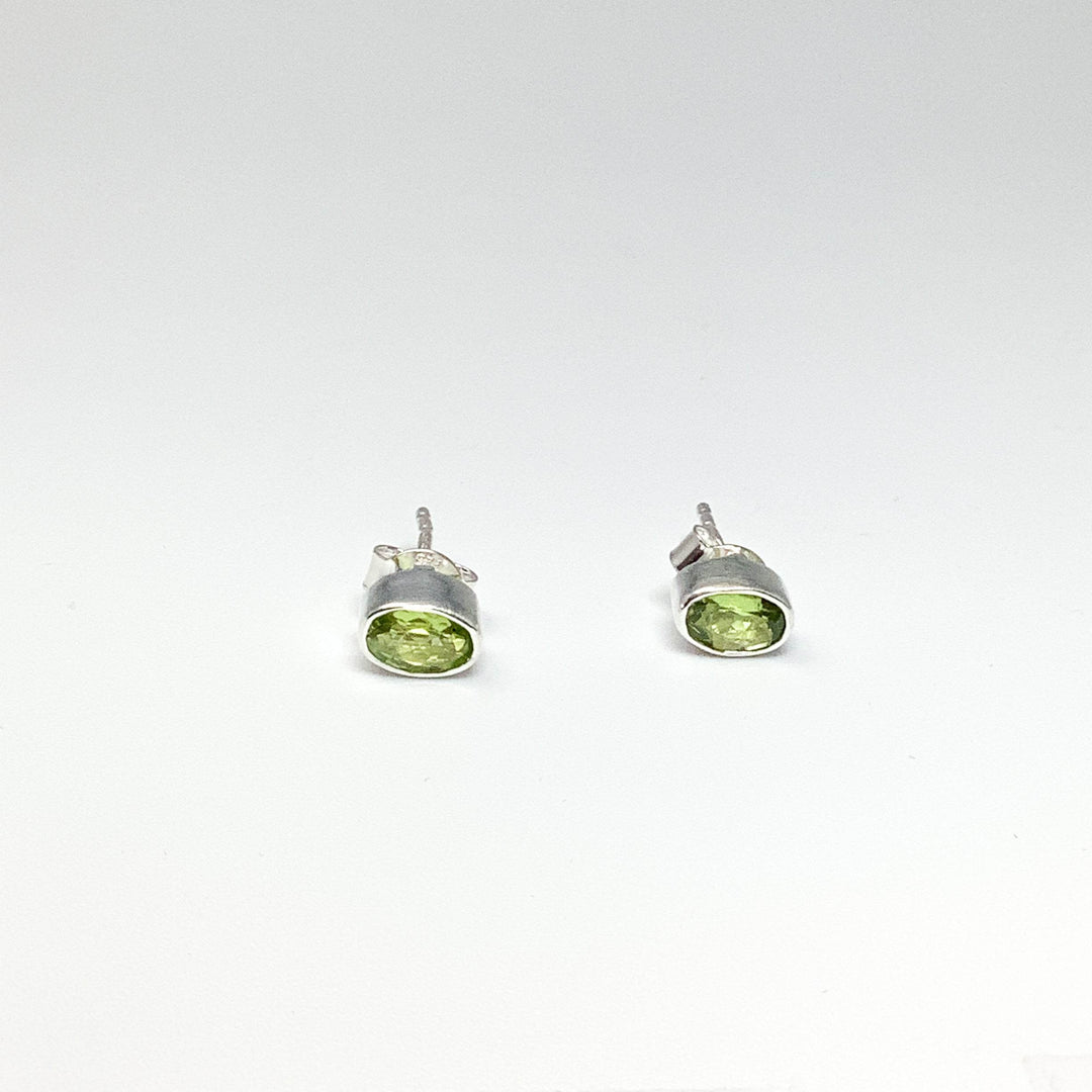 Peridot Stud Earrings-Rocks and Gems Canada