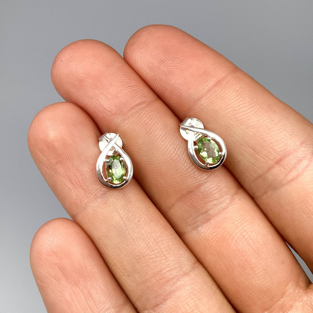 Peridot Stud Earrings-Rocks and Gems Canada