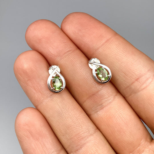 Peridot Stud Earrings-Rocks and Gems Canada