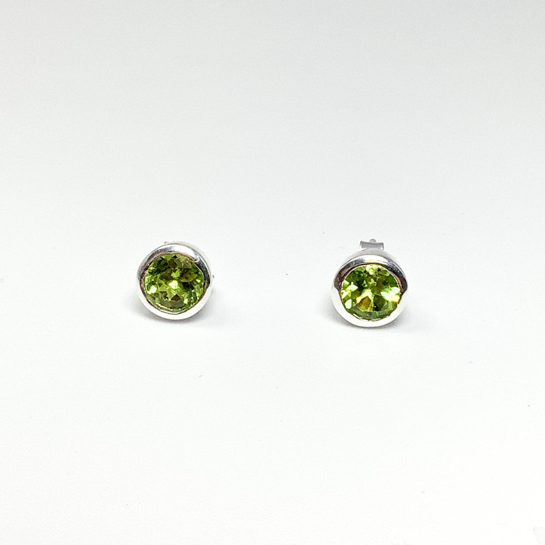 Peridot Stud Earrings-Rocks and Gems Canada