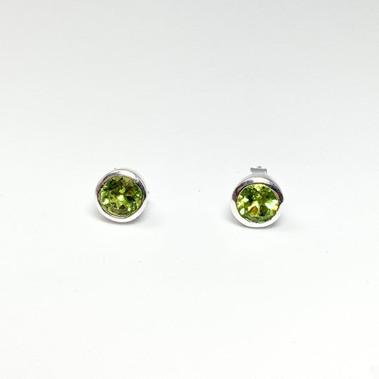 Peridot Stud Earrings-Rocks and Gems Canada