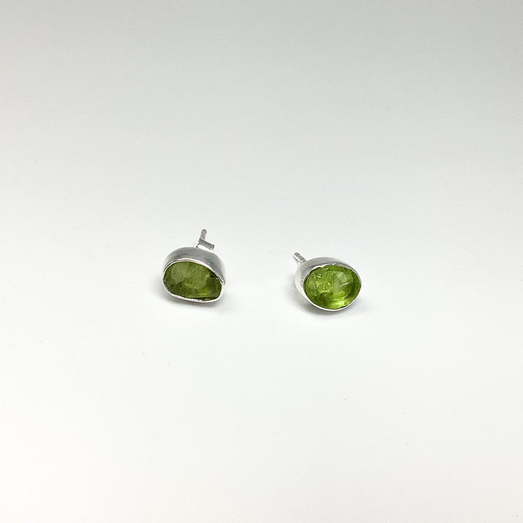 Peridot Stud Earrings-Rocks and Gems Canada
