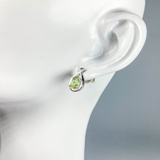 Peridot Stud Earrings-Rocks and Gems Canada