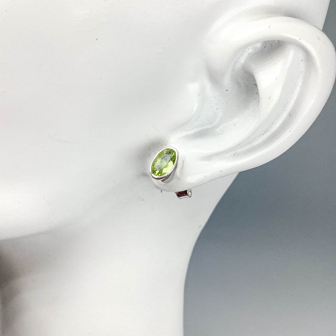 Peridot Stud Earrings-Rocks and Gems Canada