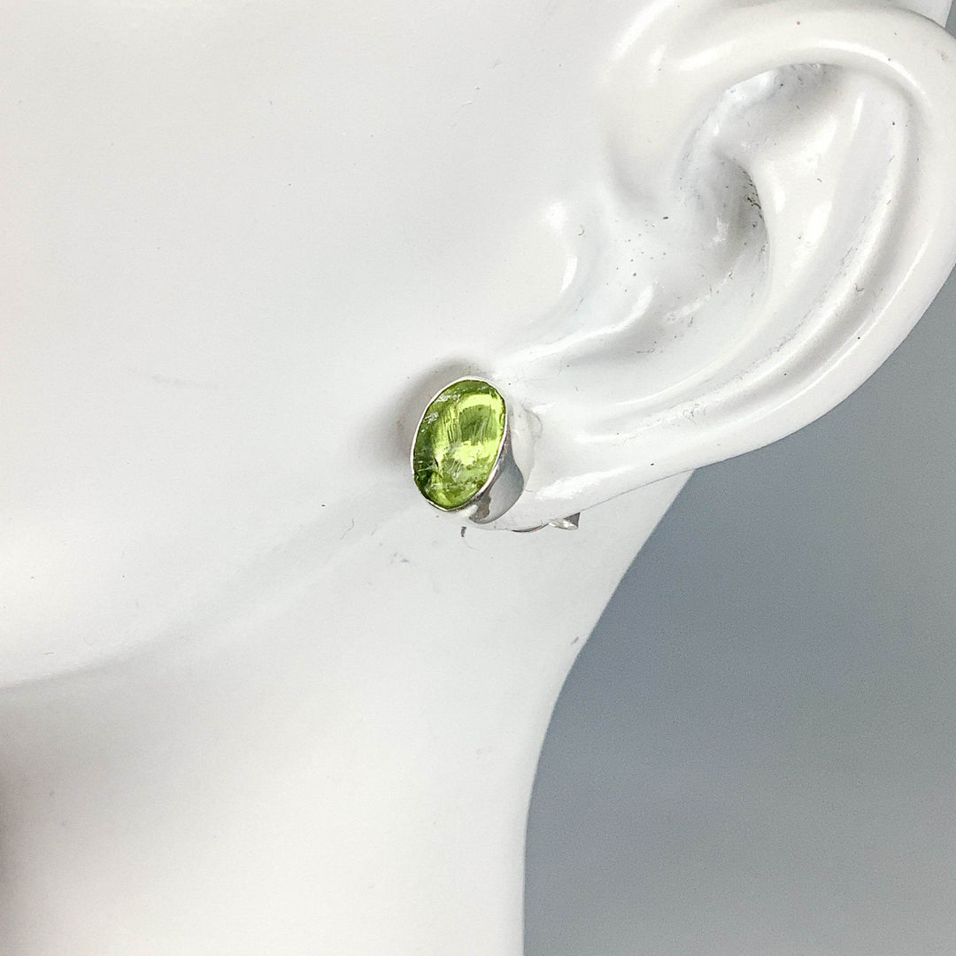 Peridot Stud Earrings-Rocks and Gems Canada