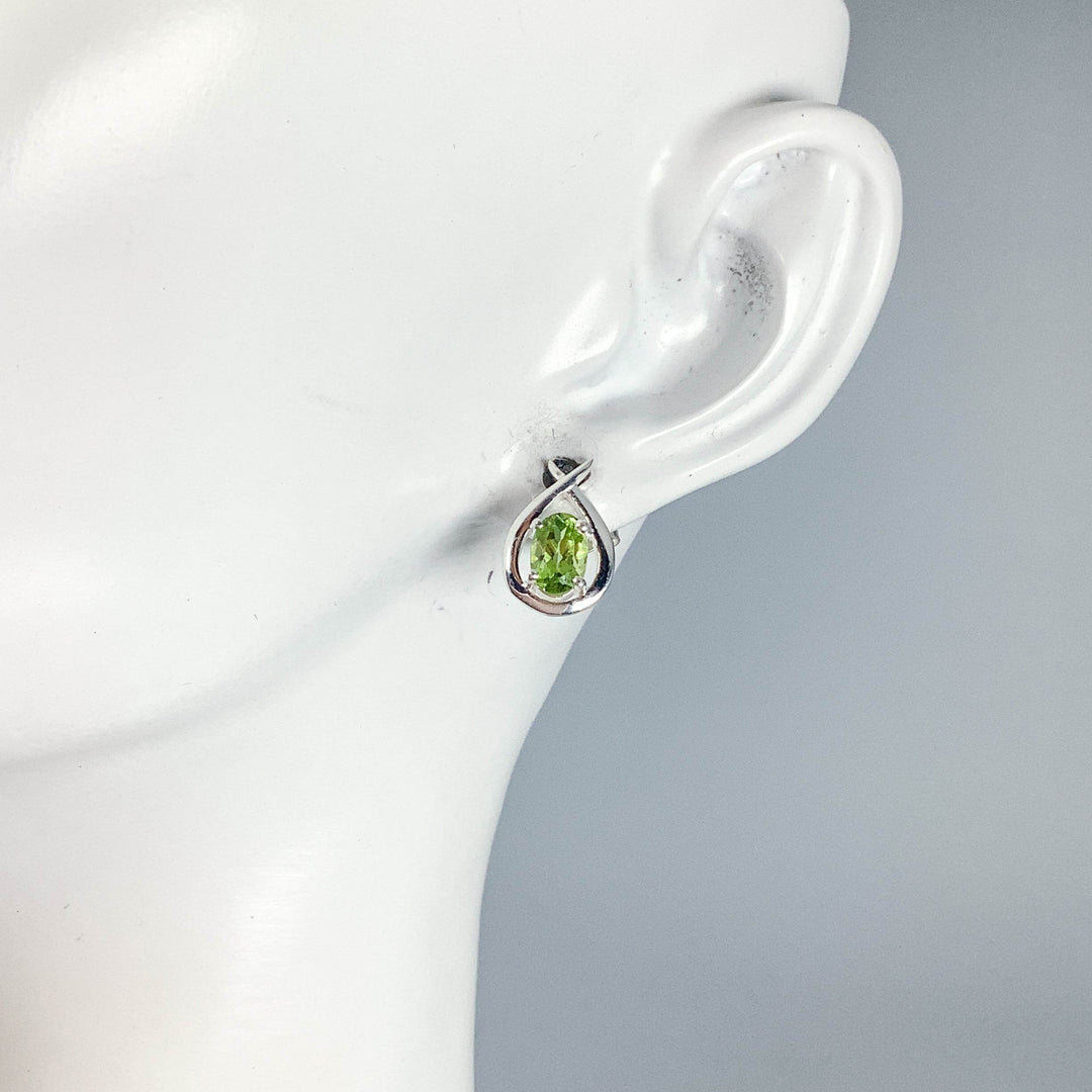 Peridot Stud Earrings-Rocks and Gems Canada