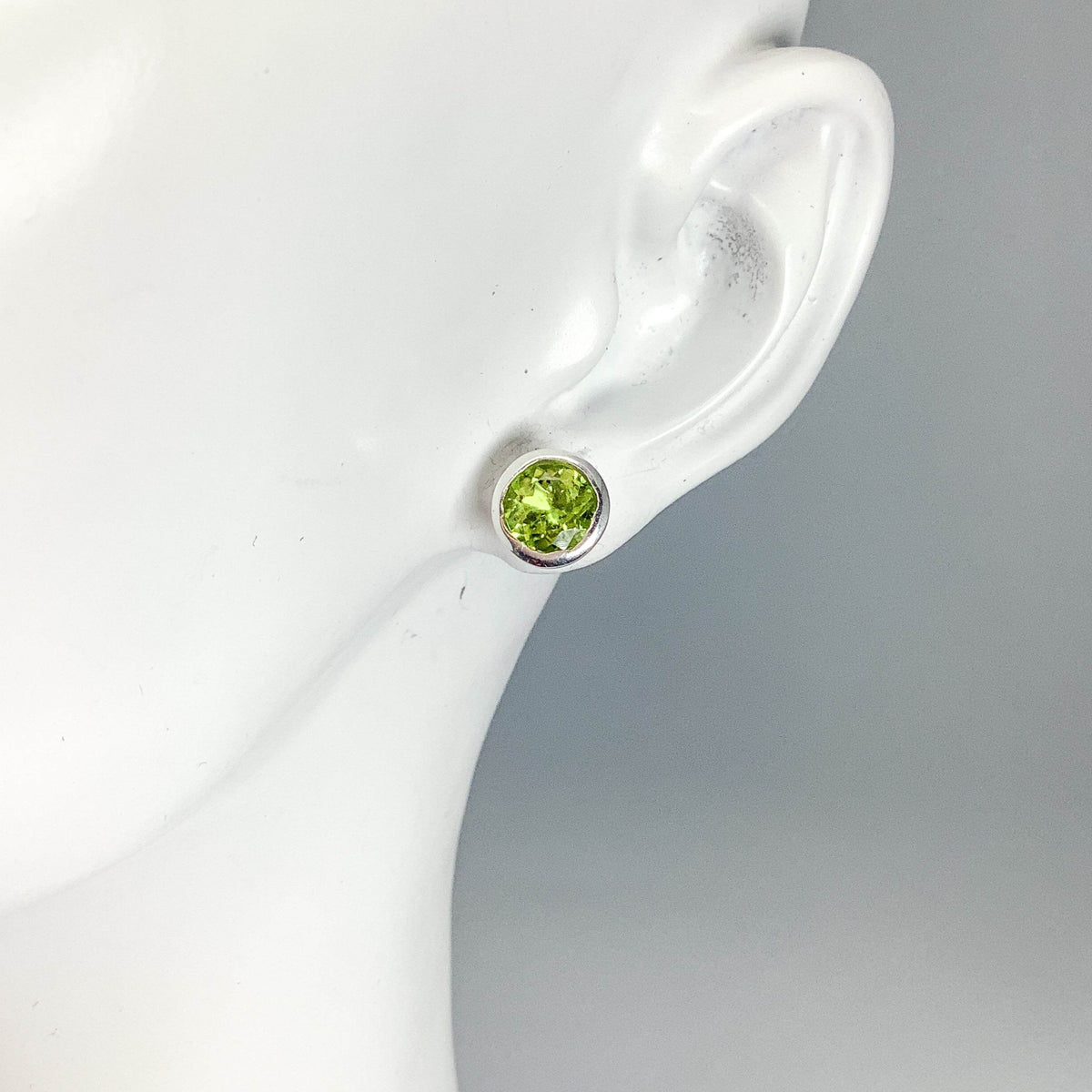 Peridot Stud Earrings-Rocks and Gems Canada