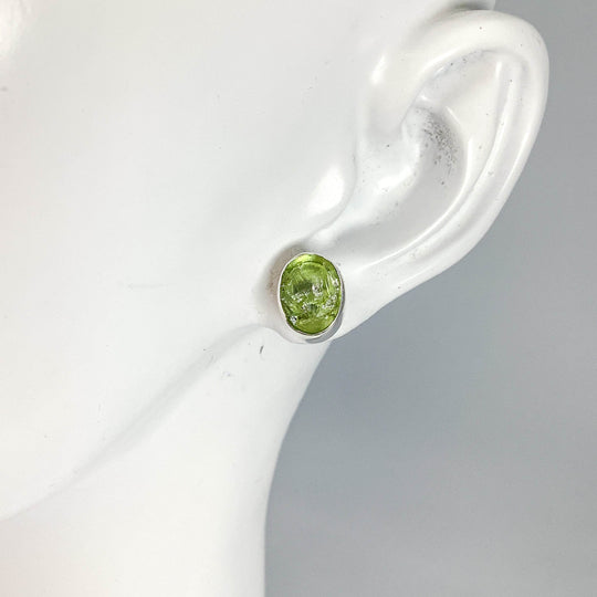 Peridot Stud Earrings-Rocks and Gems Canada