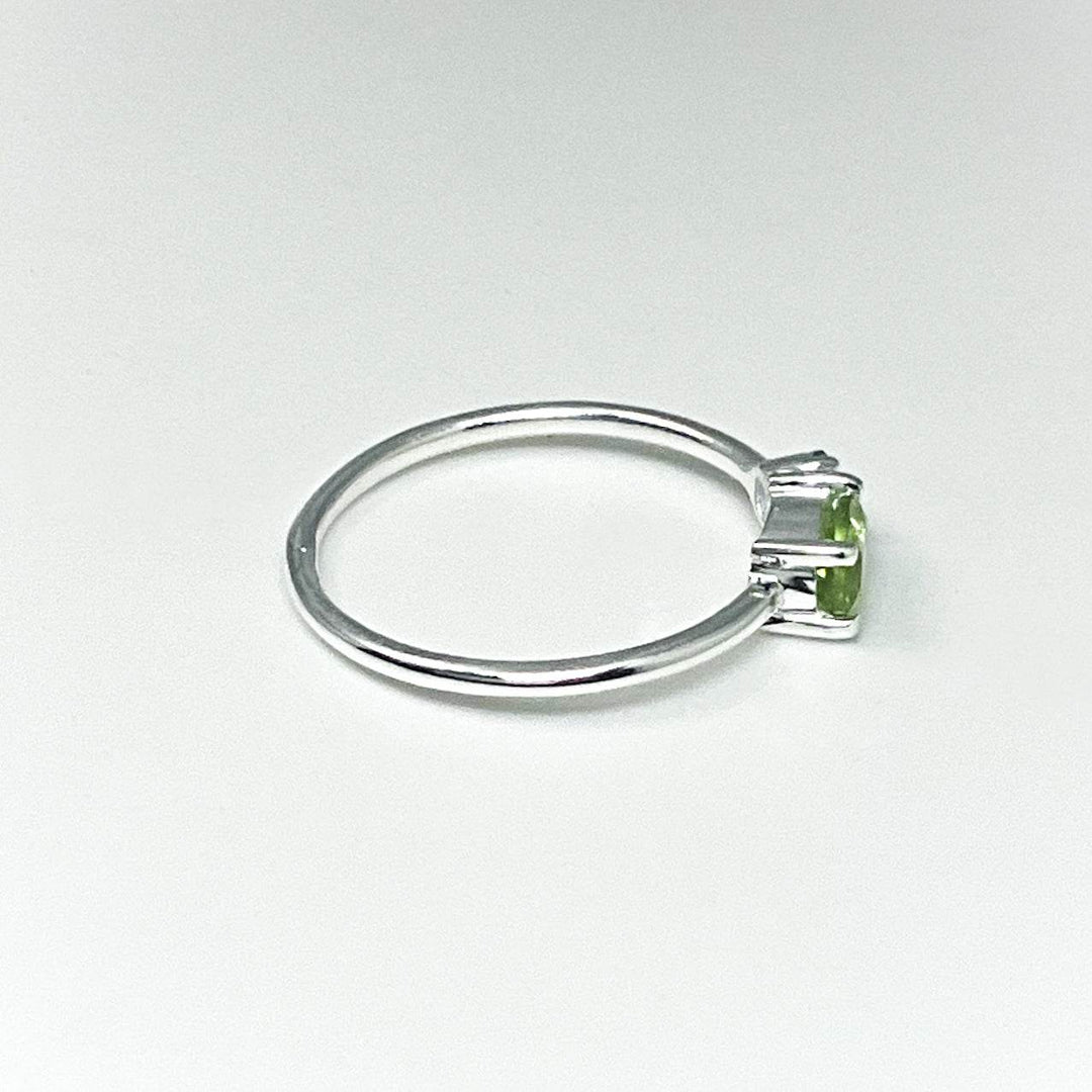 Peridot and Blue Topaz Ring-Rocks and Gems Canada