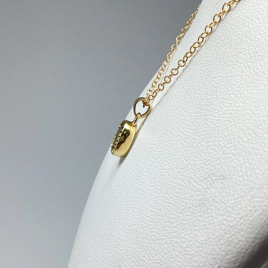 Peridot Gold Finish Pendant - Rocks and Gems Canada