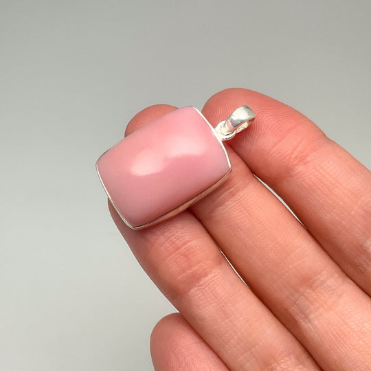 Pink Peruvian Opal Pendant-Rocks and Gems Canada