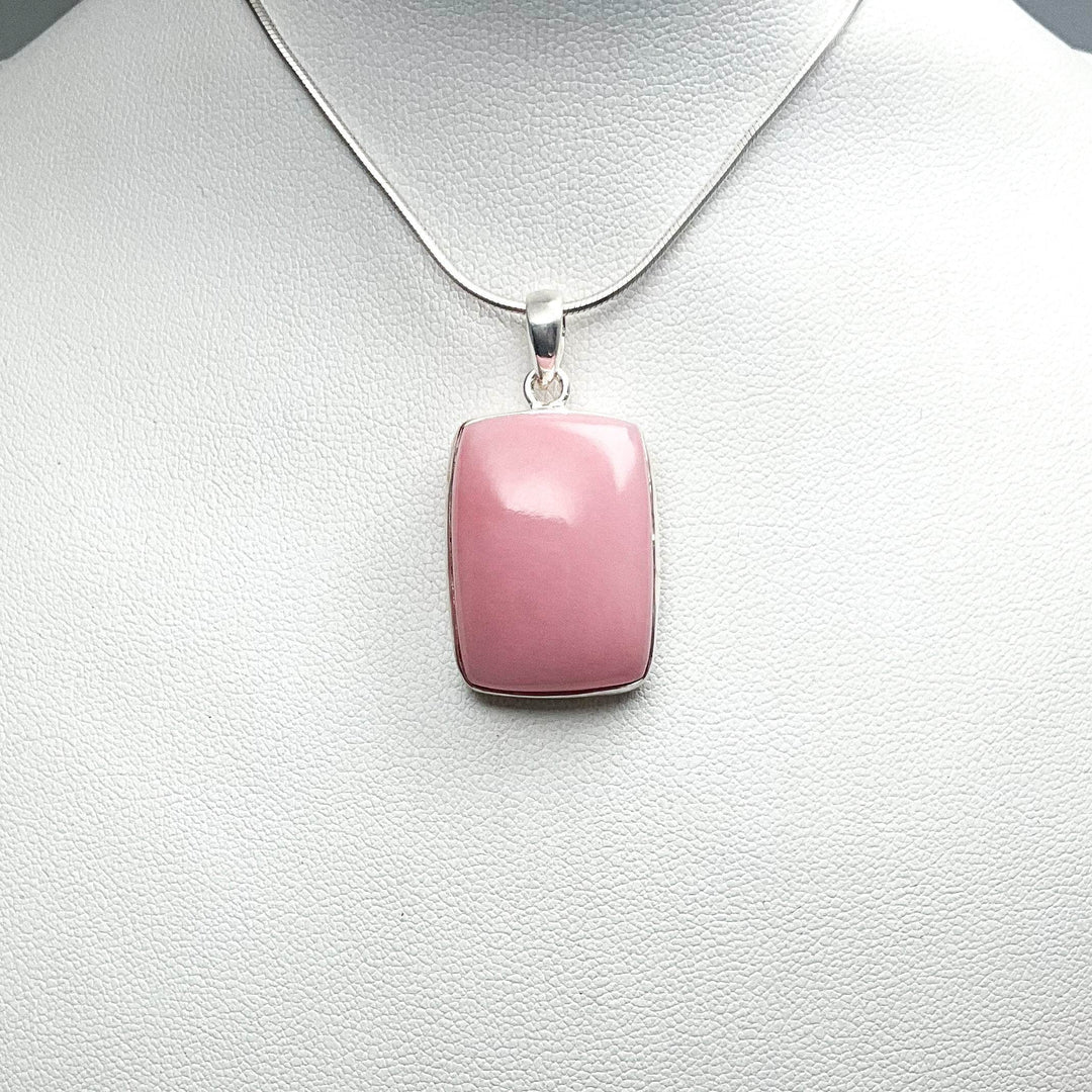Pink Peruvian Opal Pendant-Rocks and Gems Canada