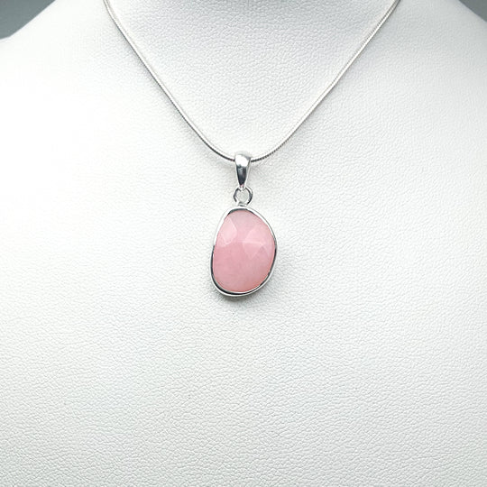 Pink Peruvian Opal Pendant-Rocks and Gems Canada