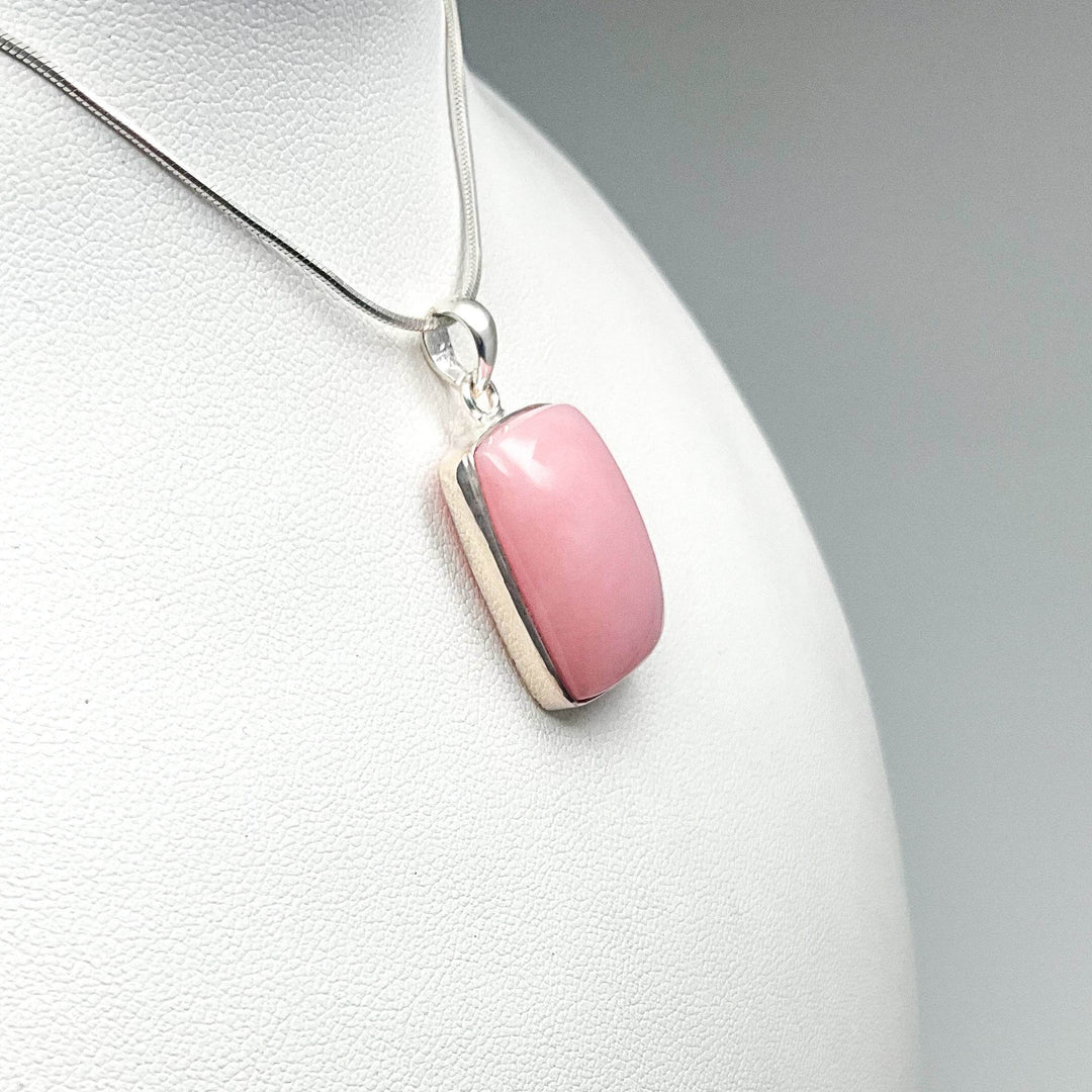 Pink Peruvian Opal Pendant-Rocks and Gems Canada
