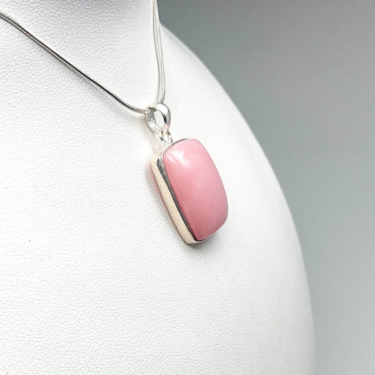 Pink Peruvian Opal Pendant-Rocks and Gems Canada