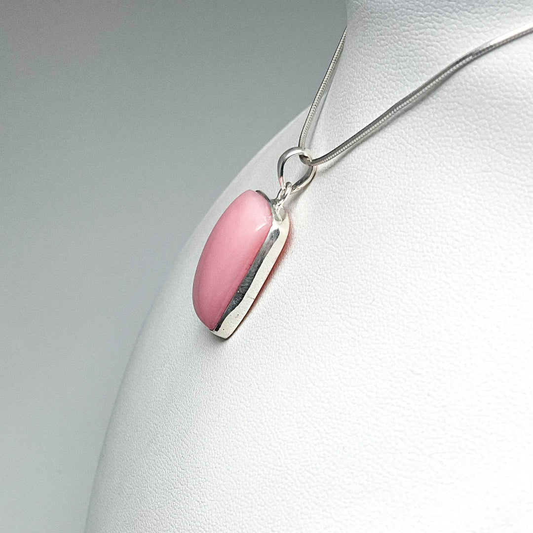 Pink Peruvian Opal Pendant-Rocks and Gems Canada