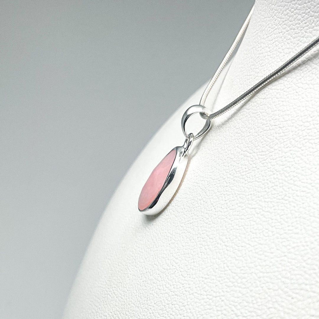 Pink Peruvian Opal Pendant-Rocks and Gems Canada