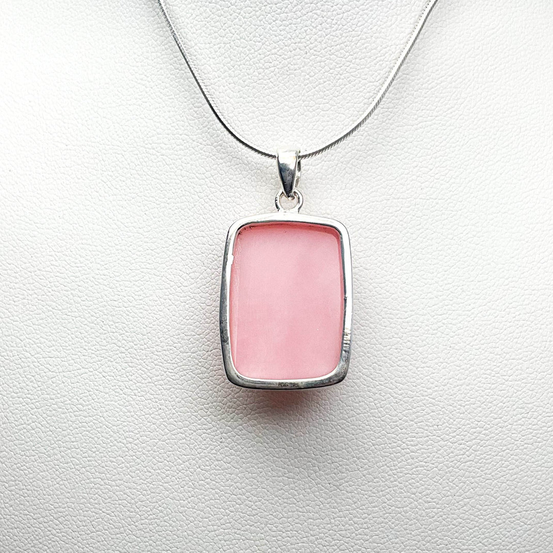 Pink Peruvian Opal Pendant-Rocks and Gems Canada