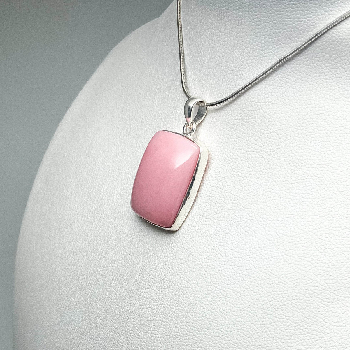 Pink Peruvian Opal Pendant-Rocks and Gems Canada