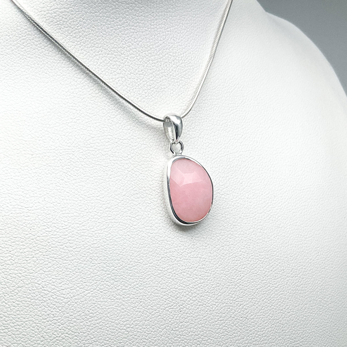 Pink Peruvian Opal Pendant-Rocks and Gems Canada
