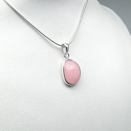 Pink Peruvian Opal Pendant-Rocks and Gems Canada
