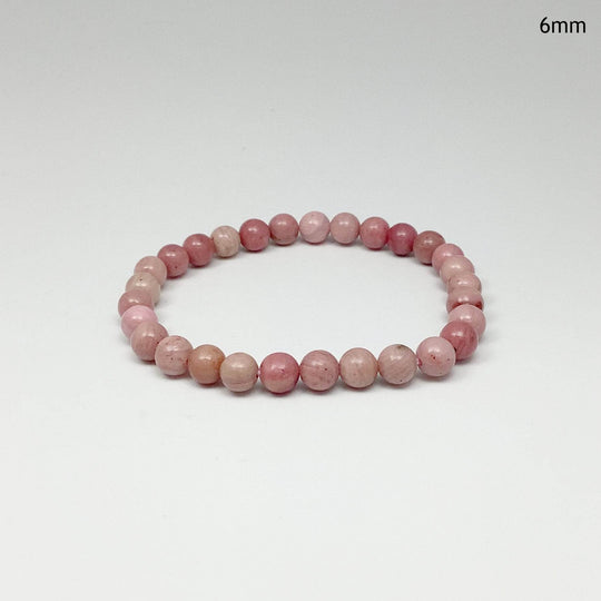 Pink Rhodonite Beaded Bracelet-Rocks and Gems Canada