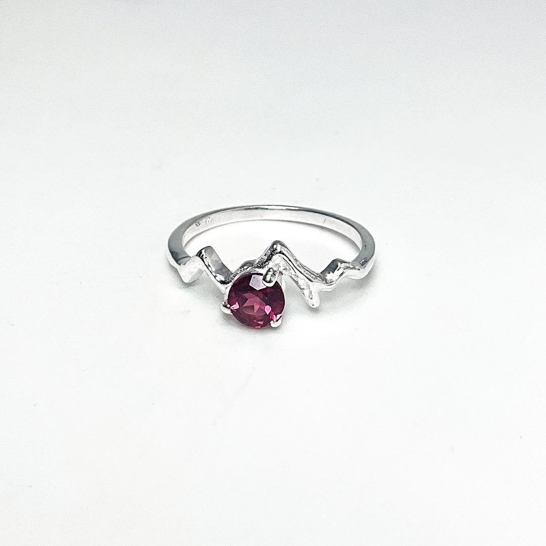Pink Tourmaline Mountain Ring-Rocks and Gems Canada