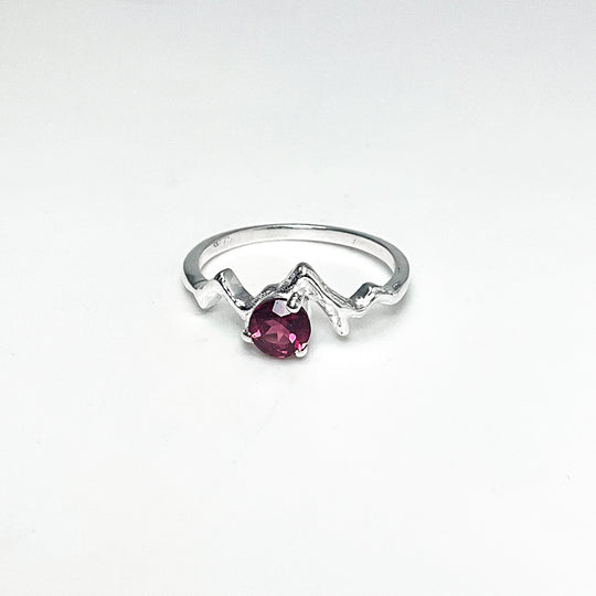 Pink Tourmaline Mountain Ring-Rocks and Gems Canada