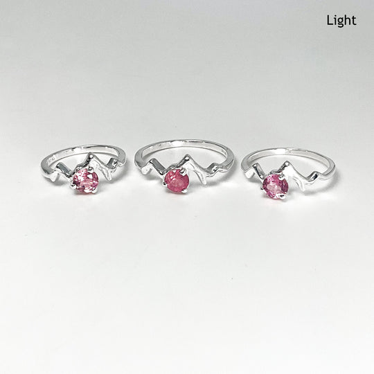 Pink Tourmaline Mountain Ring-Rocks and Gems Canada