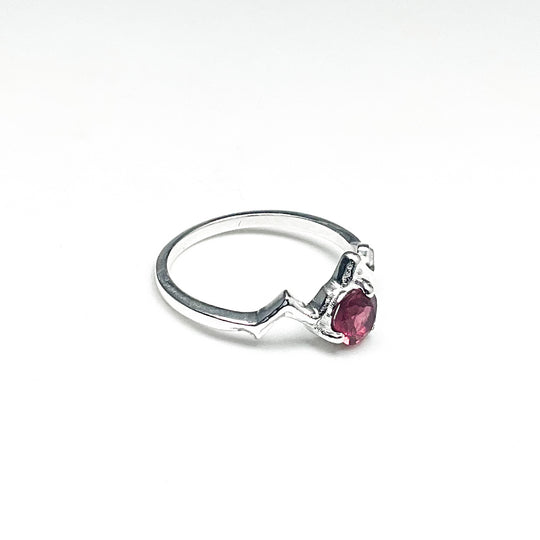 Pink Tourmaline Mountain Ring-Rocks and Gems Canada