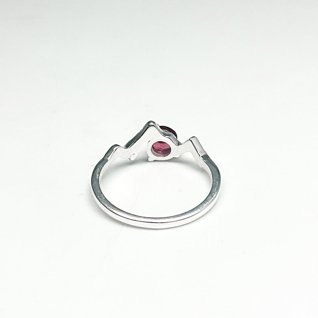 Pink Tourmaline Mountain Ring-Rocks and Gems Canada