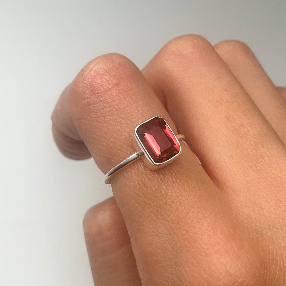 Pink Tourmaline Ring-Rocks and Gems Canada