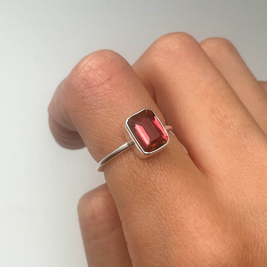 Pink Tourmaline Ring-Rocks and Gems Canada