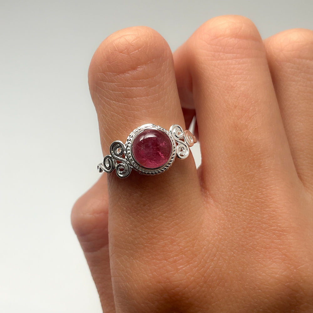 Pink Tourmaline Ring-Rocks and Gems Canada