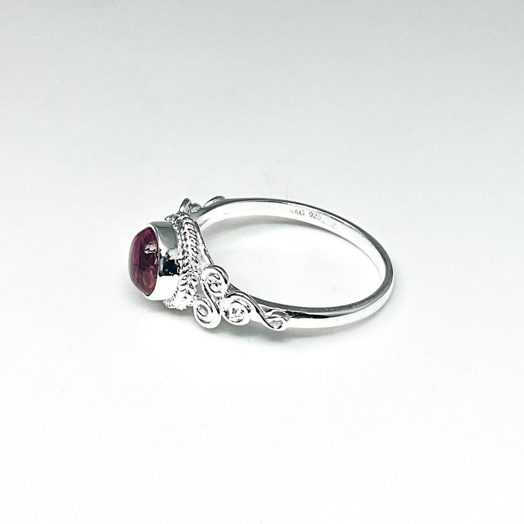 Pink Tourmaline Ring-Rocks and Gems Canada
