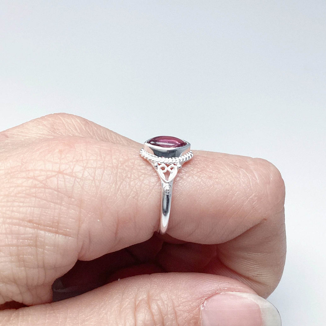 Pink Tourmaline Ring-Rocks and Gems Canada