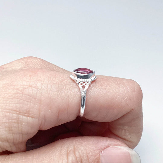 Pink Tourmaline Ring-Rocks and Gems Canada