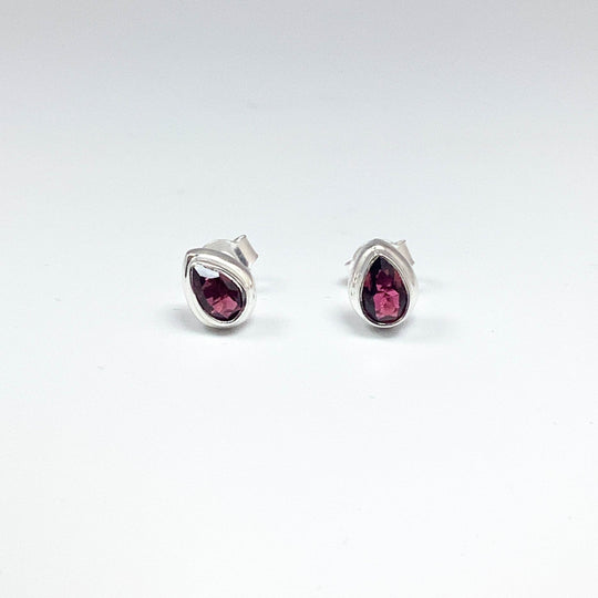 Pink Tourmaline Stud Earrings-Rocks and Gems Canada