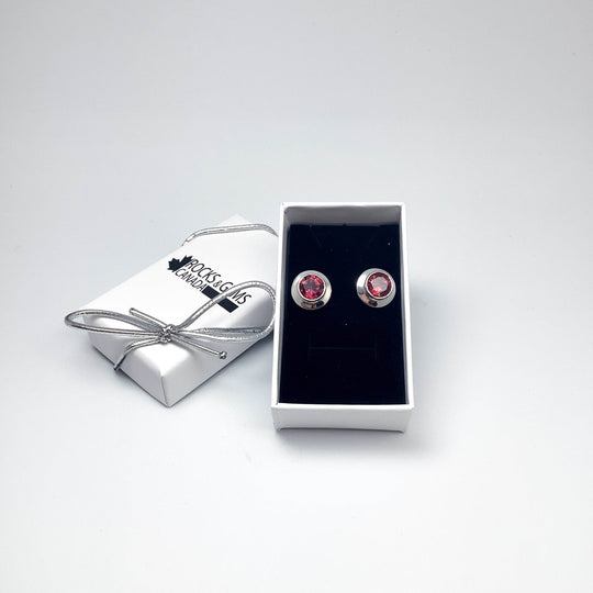 Pink Tourmaline Stud Earrings-Rocks and Gems Canada