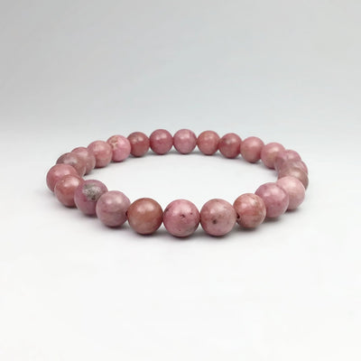 Pink Rhodonite Beaded Bracelet