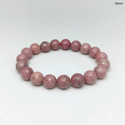 Pink Rhodonite Beaded Bracelet