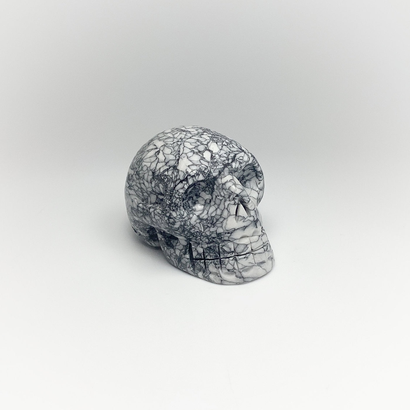 Pinolite Skull Carving