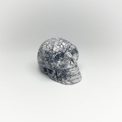 Pinolite Skull Carving