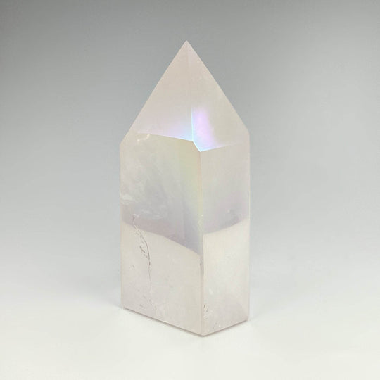 Polished Opalescent Rose Quartz Point-Rocks and Gems Canada