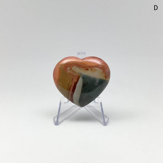 Polychrome Jasper Heart-Rocks and Gems Canada