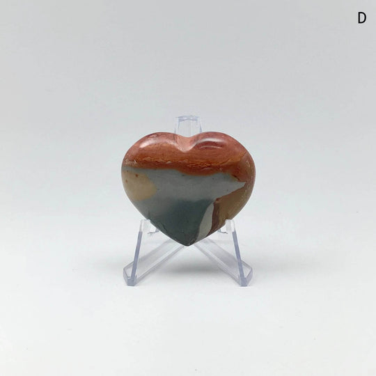 Polychrome Jasper Heart-Rocks and Gems Canada
