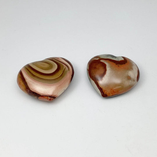 Polychrome Jasper Heart-Rocks and Gems Canada