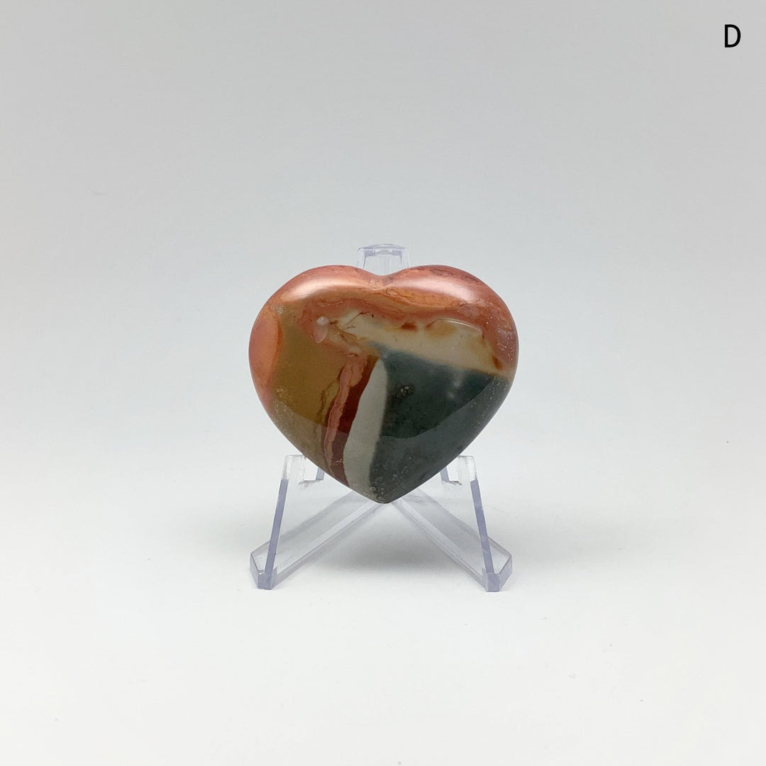 Polychrome Jasper Heart - Rocks and Gems Canada