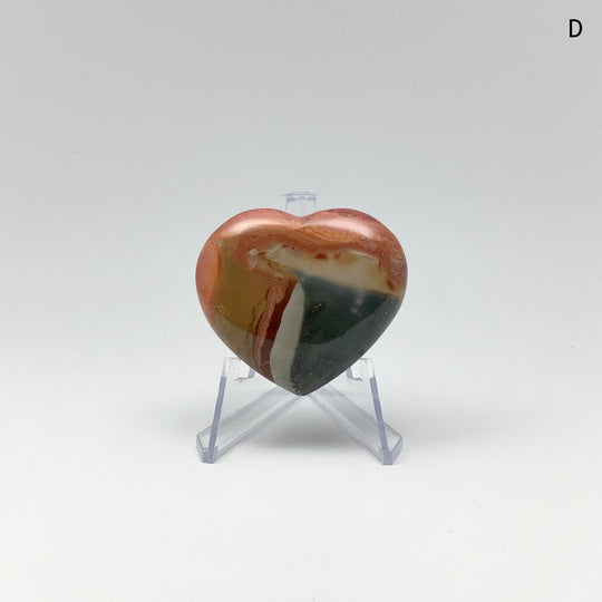 Polychrome Jasper Heart - Rocks and Gems Canada